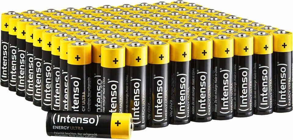 100 Intenso Energy Ultra AA / Mignon Alkaline Batterien im 10er Karton 18,99€ statt  21,89€