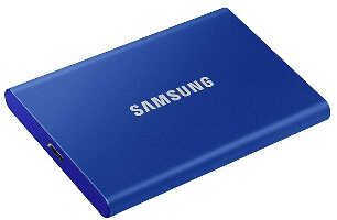 Samsung Portable SSD T7 Festplatte extern, 1TB blau für 87,29€ statt 100,78€