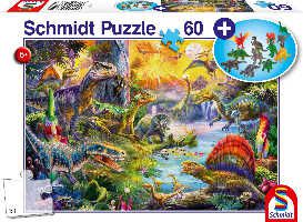 Schmidt Spiele 56372   Kinderpuzzle Dinosaurier, 60 Teile für 8,49€ statt 12,90€