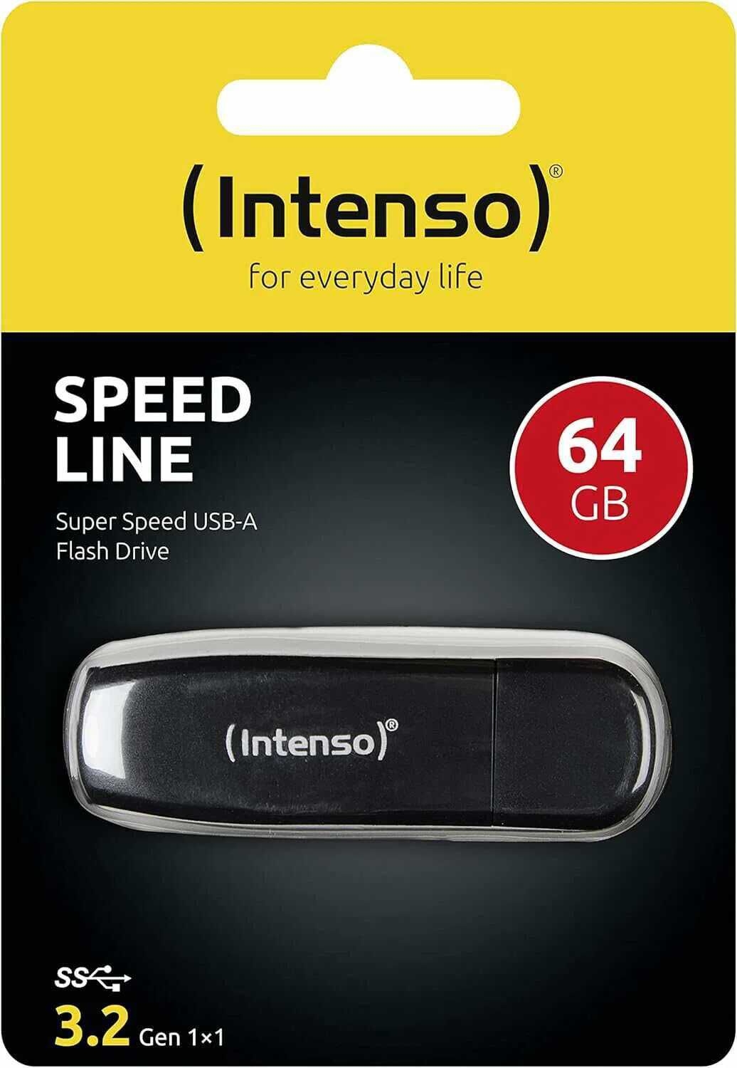 Intenso Speed Line, 64GB Speicherstick 4,98€ statt 8,49€