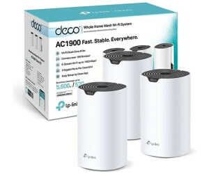 TP Link Deco S1900 Mesh WLAN Set (3er Pack), AC1900 Dual Band Router & Repeater für 109,90€ PVG 142,90€ 