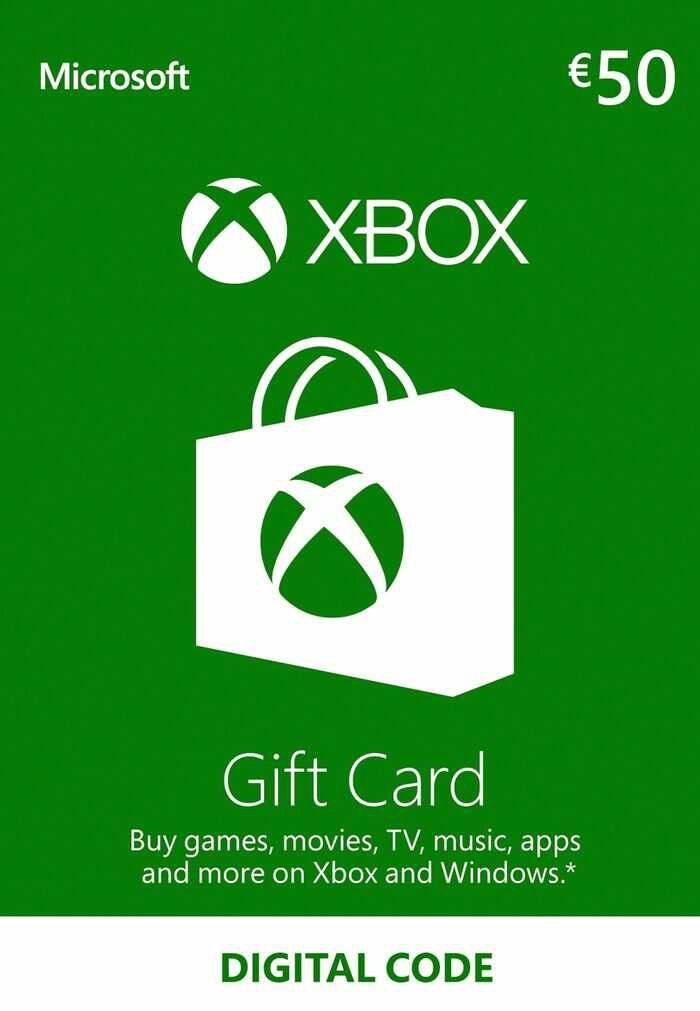 Xbox Live Guthaben Karte 50 EUR Xbox Live key EUROPE für 44,99€