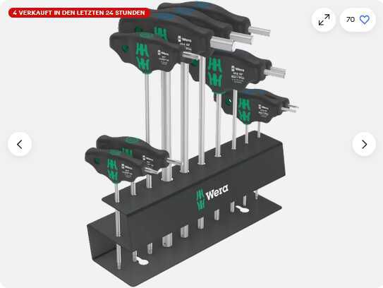 Wera Bicycle Set 6 Schraubendrehersatz | 10 teilig 67,41€ statt  82,47€