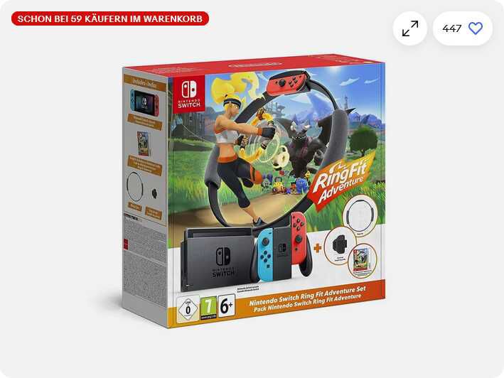 Nintendo Switch Ring Fit Adventure Set 278,10€ statt  314,95€