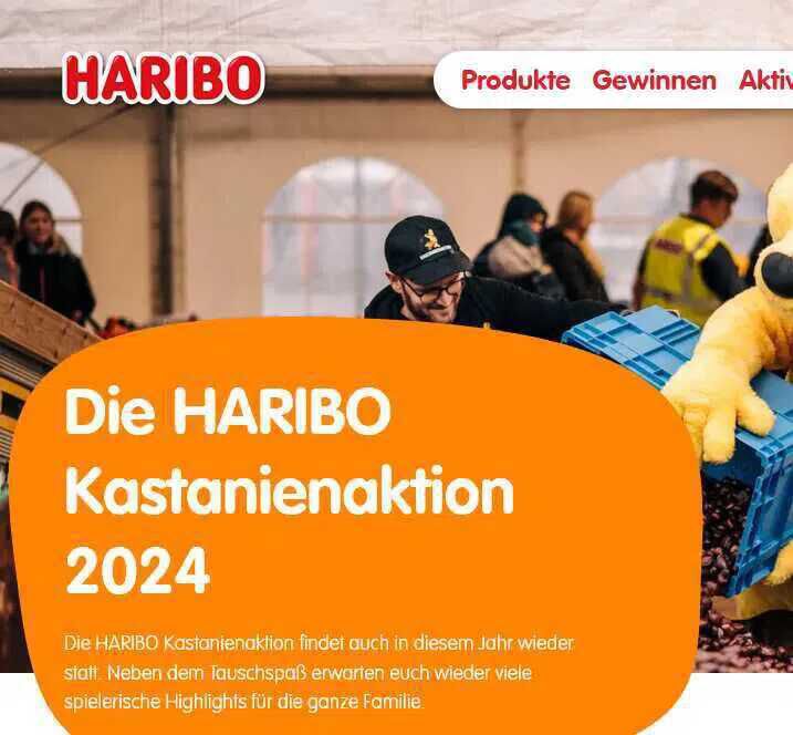 Haribo Kastanienaktion 2024 – 25. & 26.10.2024 in Grafschaft