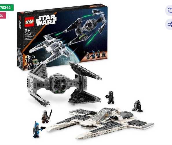 LEGO Star Wars 75348 Mandalorianischer Fang Fighter vs. TIE Interceptor 62,89€ statt  70,14€