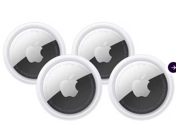 4x Apple AirTag 90,90€ statt  98,55€