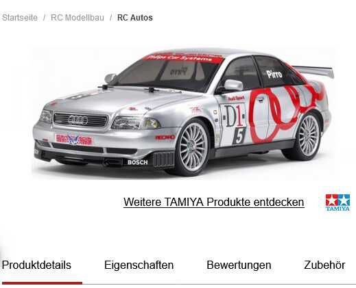 Tamiya 47414 Audi Quattro TT 01E Bausatz 71,08€ statt  84€