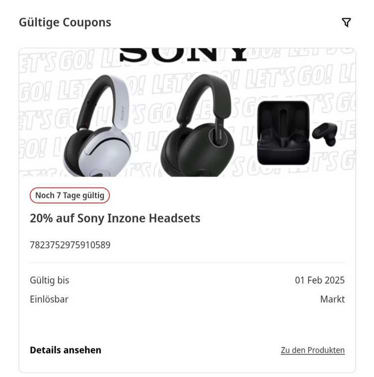 20% auf Sony Inzone Headsets bei MM/Saturn mit Kundenkarte