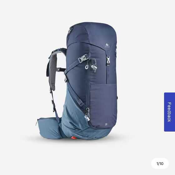 Quechua MH500 (Wander ) Rucksack mit Netzrücken inkl. Regenhülle  44,98€ statt  69,98€