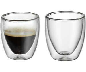 WMF Kult doppelwandige Espressotassen Glas Set 2 teilig für 9,99€ PVG 13,54€