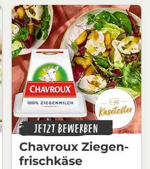 Chavroux Ziegenfrischkäse gratis testen