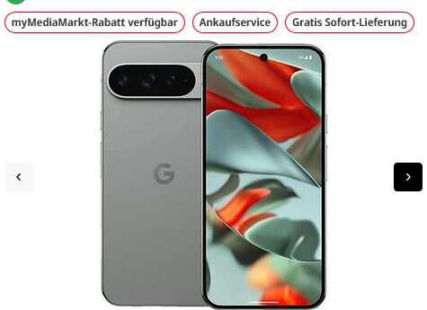 Google Pixel 9 Pro XL 128GB (MyMediaMarkt Programm) 849€ statt  949€