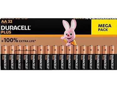 Duracell Plus Batterien AA oder AAA 32er Pack 13€ statt  19,95€