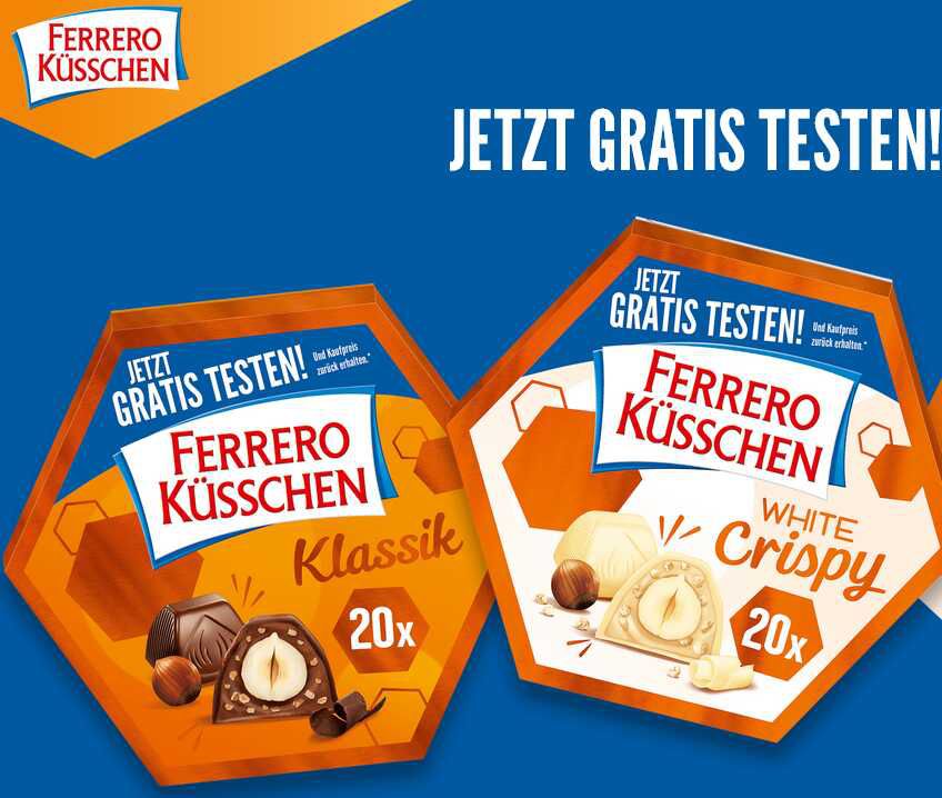 Ferrero Küsschen gratis testen