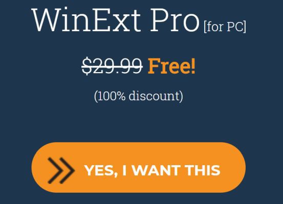 Winext pro бесплатная лицензия на 1 год очистка жесткого диска и управление ресурсами