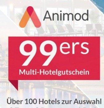 2 ÜN Für 2 Personen Mit Frühstück In über 100 Animod Hotels Für 89,10€