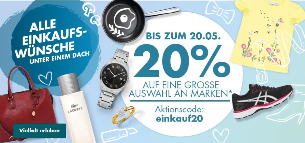 Letzte Chance! Galeria re-open Aktion mit 20% Rabatt auf viele Kategorien