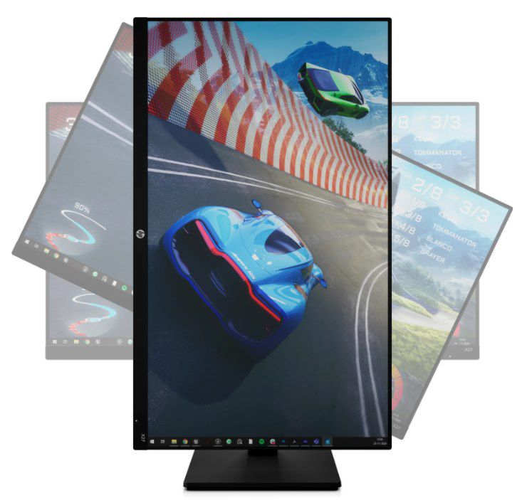 HP X27q - 27" Gaming-LED-Monitor (QHD, 1 ms Reaktionszeit, 165 Hz) für