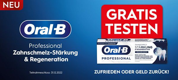 Oral-B PROFESSIONAL Zahnschmelzstärkung & Regeneration Ausprobieren ...