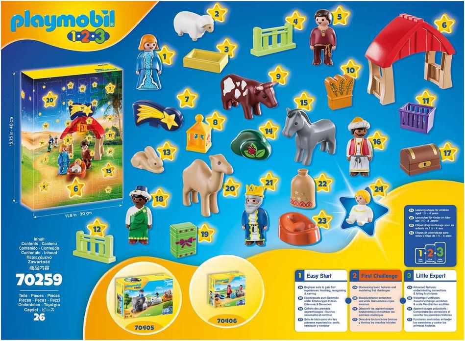 PLAYMOBIL 70259 Adventskalender "Weihnachtskrippe" für 17,99€ (statt 21€)