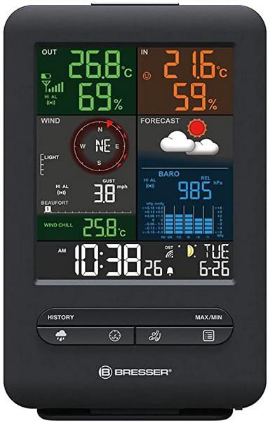 Bresser Wetter Center Beaufort In Funk Wetterstation Mit Au Ensensor F R Statt