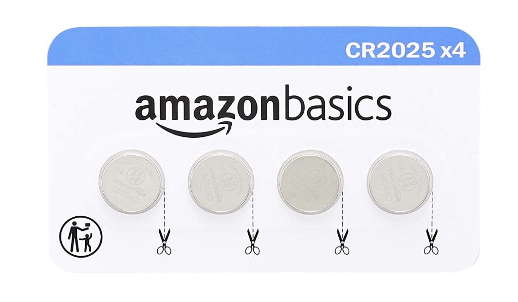 4er Amazon Basics CR2025 LithiumKnopfzellen für 2,61€ (statt 6€) Prime