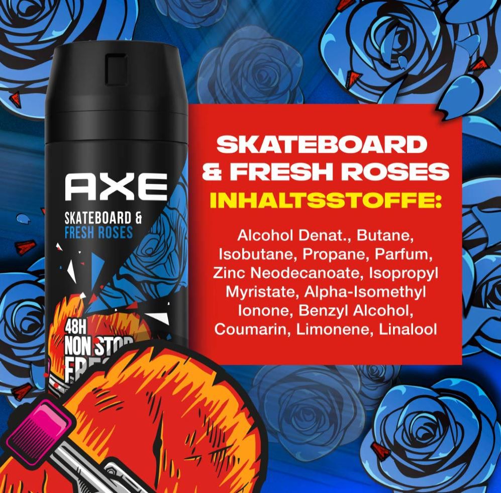 Axe Bodyspray Skateboard And Fresh Roses Deo 150ml Ab 319€ 