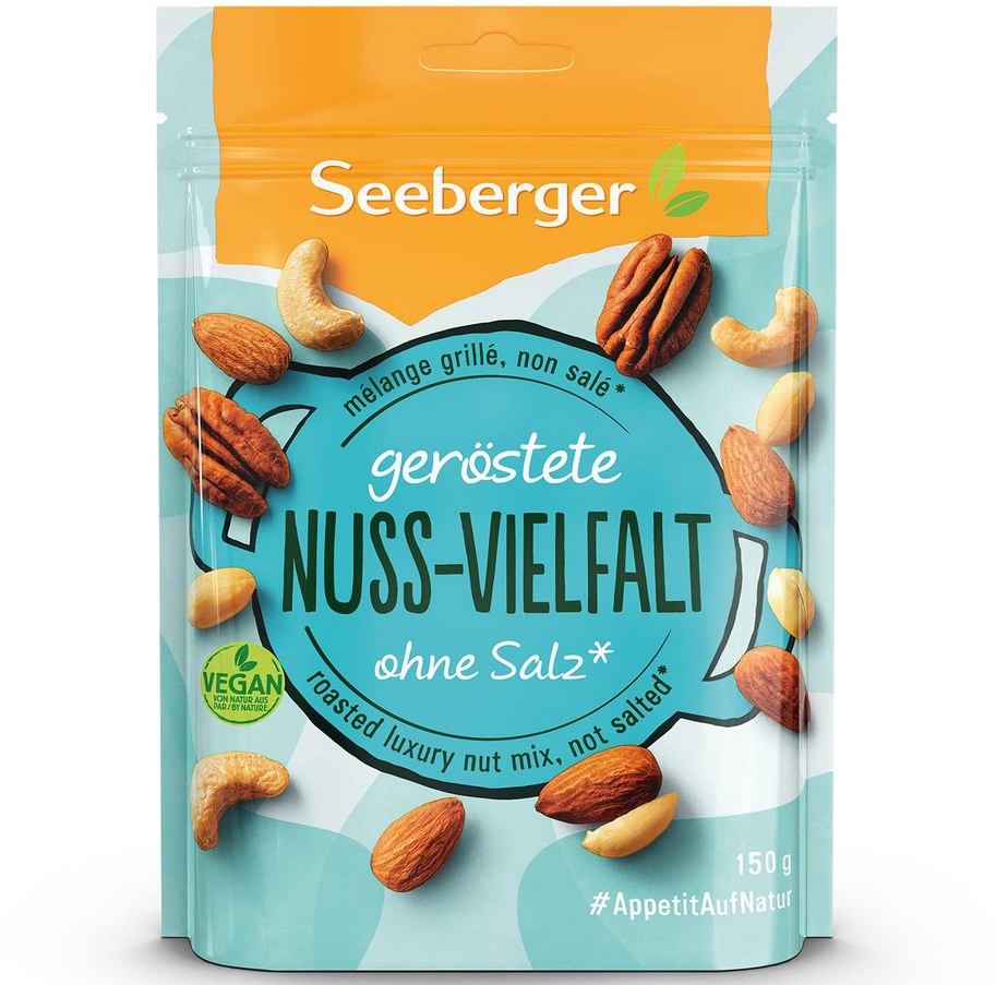 5er Pack Seeberger geröstete Nuss-Vielfalt, 150g für 16,39€ (statt 19 ...