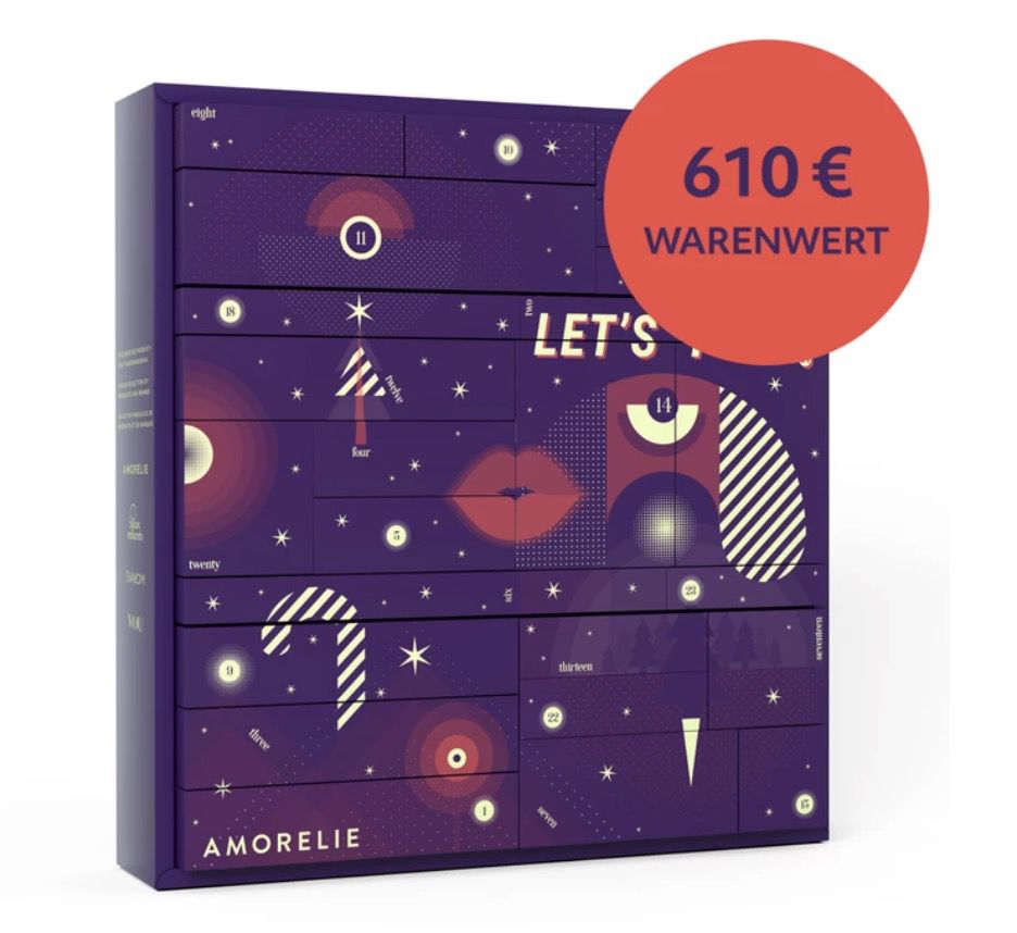 Amorelie Adventskalender Adventure mit PremiumProdukten für 119,90