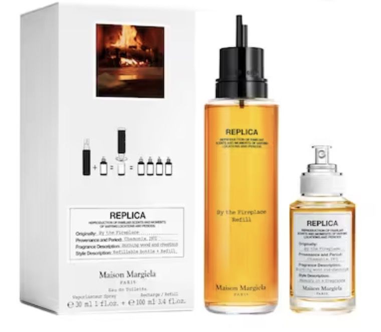 30ml Maison Margiela Replica By the Fireplace Eau de Toilette + 100ml ...