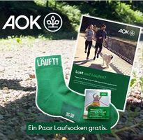 Update! Lokal: Gratis Laufsocken bei der AOK Bayern