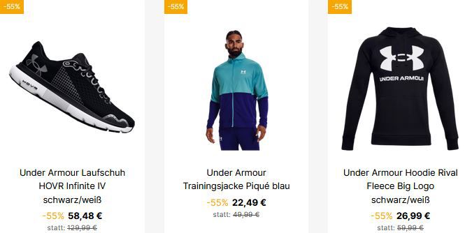 Under Armour Sale Mit 60% Rabatt + VSK-Frei - Z.B. Mojo 2 Sneaker Für ...