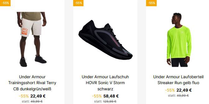 Under Armour Sale Mit 60% Rabatt + VSK-Frei - Z.B. Mojo 2 Sneaker Für ...