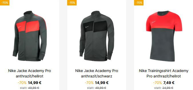 Geomix: Nike Academy Pro Sale Mit 80% Rabatt - Z.B. Trainingsjacke Ab ...