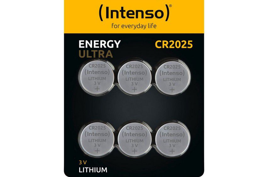 120 Intenso Energy Ultra CR 2025 Lithium Knopfzellen (06/24) für 4,99