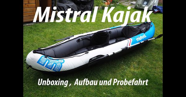 Mistral Nylon Kajak mit 2-Finnen-System (statt 169€ 299€) und Trägerboden für